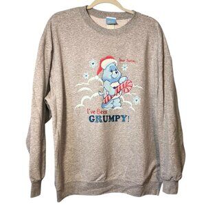 2004 Dear Santa I’ve Been Grumpy Care Bears Crew Neck Christmas Sweatshirt XL